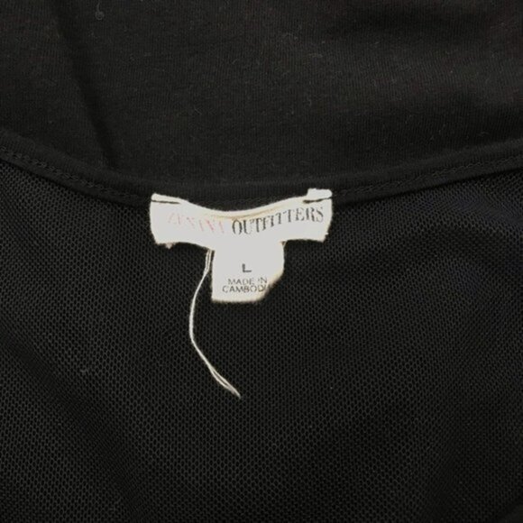 Zenana Outfitters Black Mesh Mini Dress Size L - Picture 5 of 5